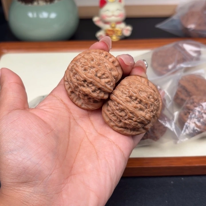 把件文玩核桃主****)全品白狮子44