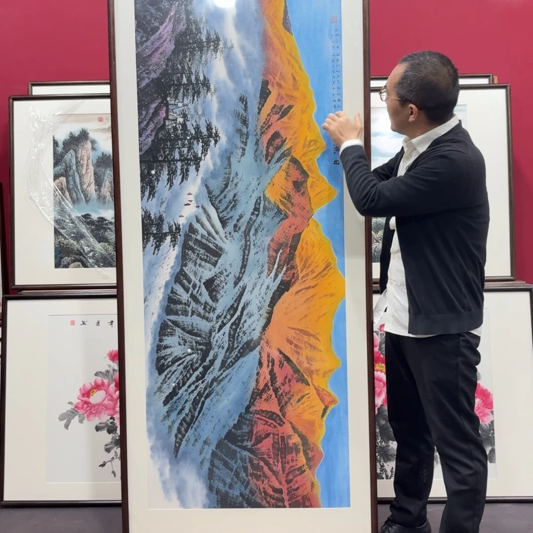 *****国画手绘作品210/80