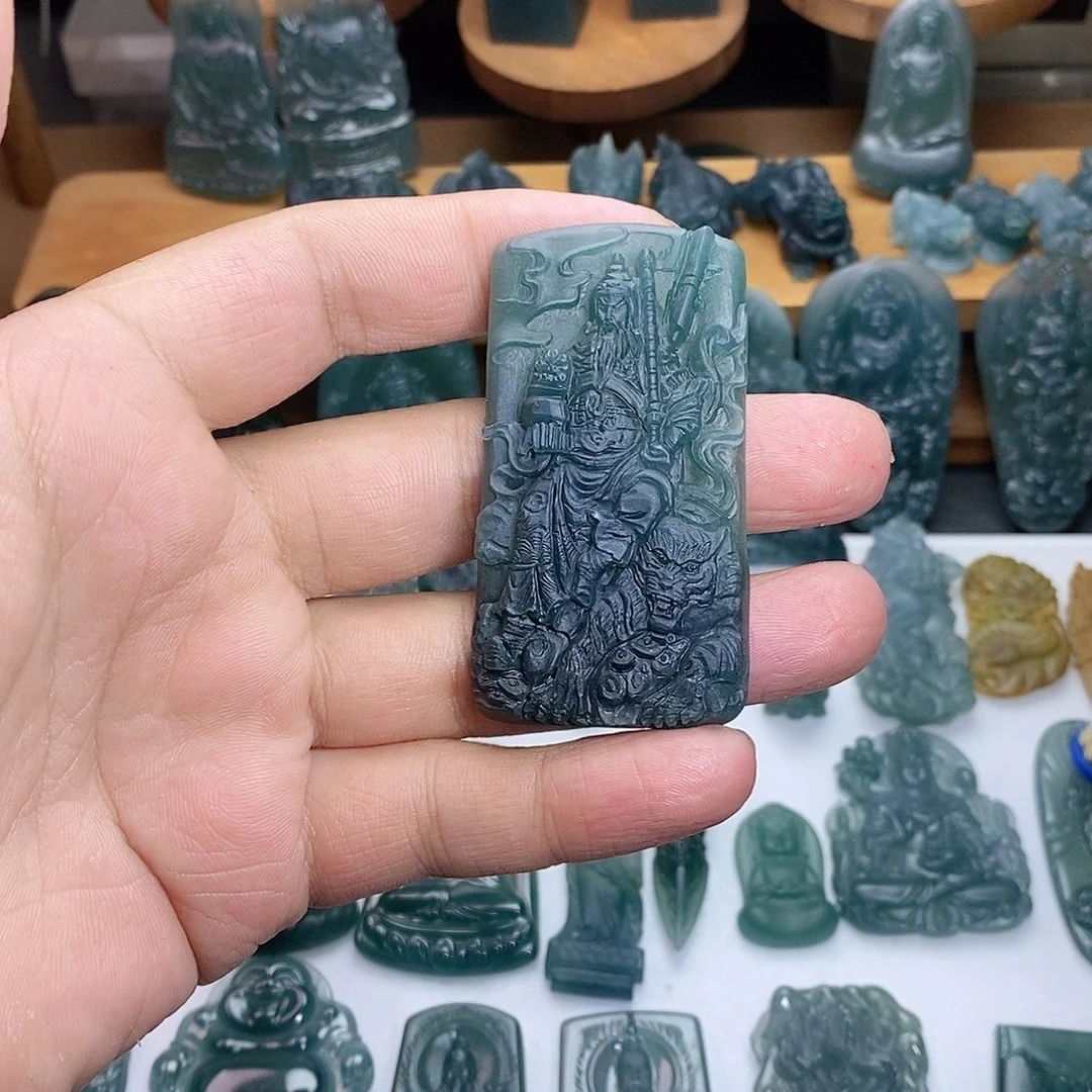 定制翡翠未镶嵌赵公明