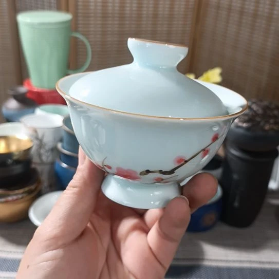 陶瓷盖碗茶杯茶叶罐主人杯