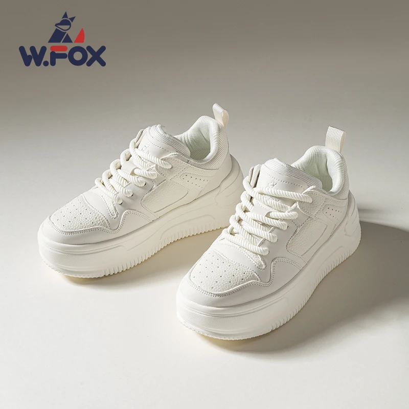 英国小狐狸男士冬季厚底小白鞋真皮新款运动休闲鞋男款白色鞋子