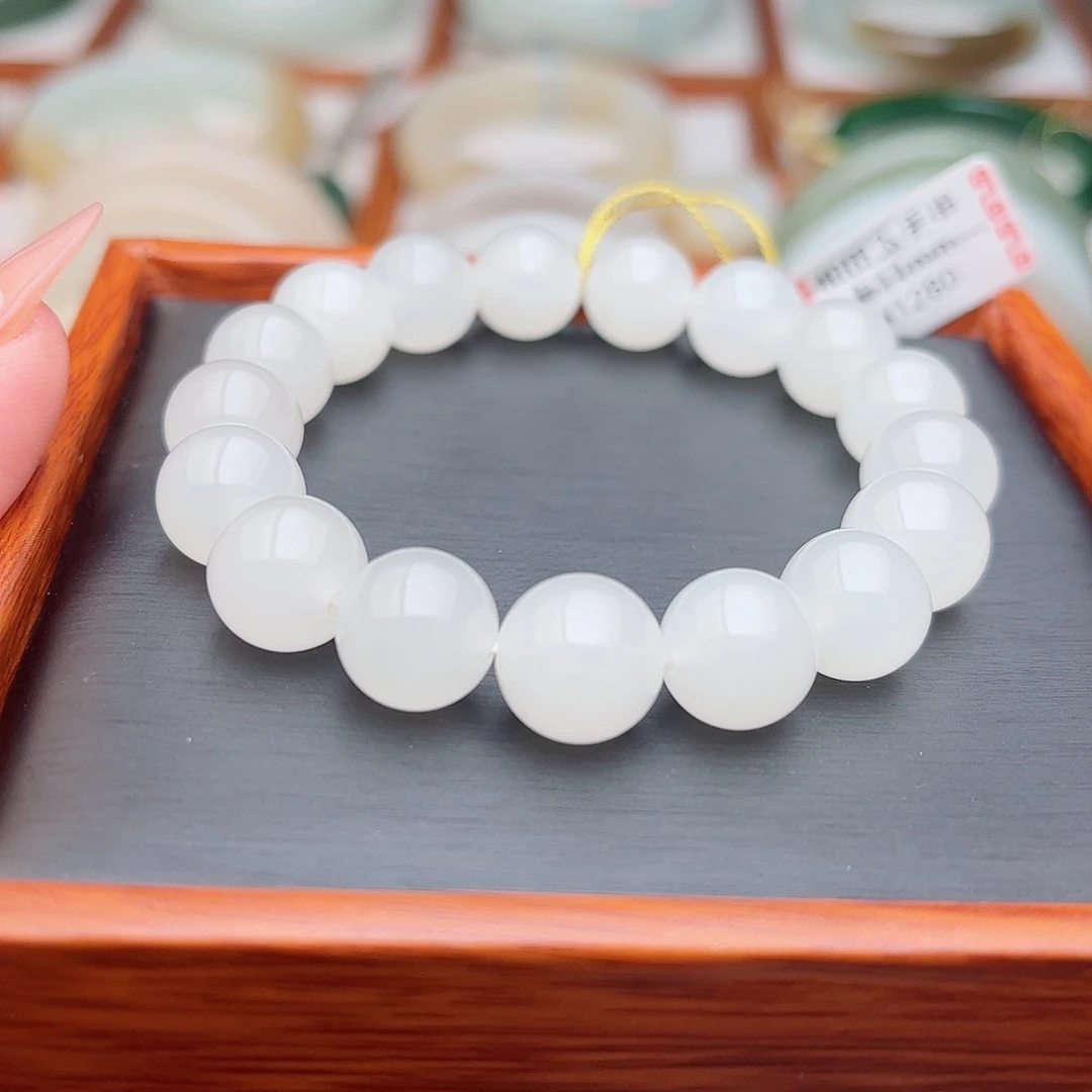 和田玉未镶嵌手串11mm