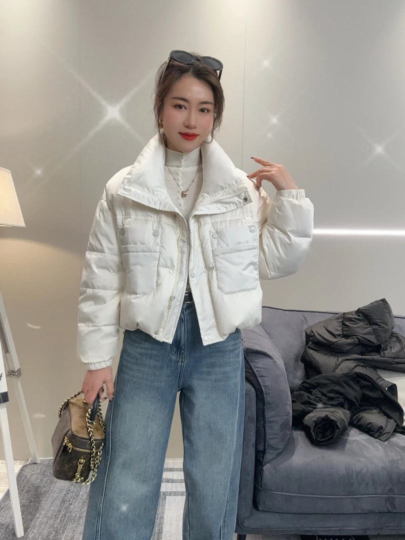 【黄小芳】2024新款立领羽绒服Y83585