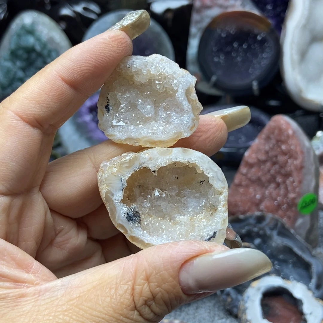 紫晶未镶嵌摆件水晶