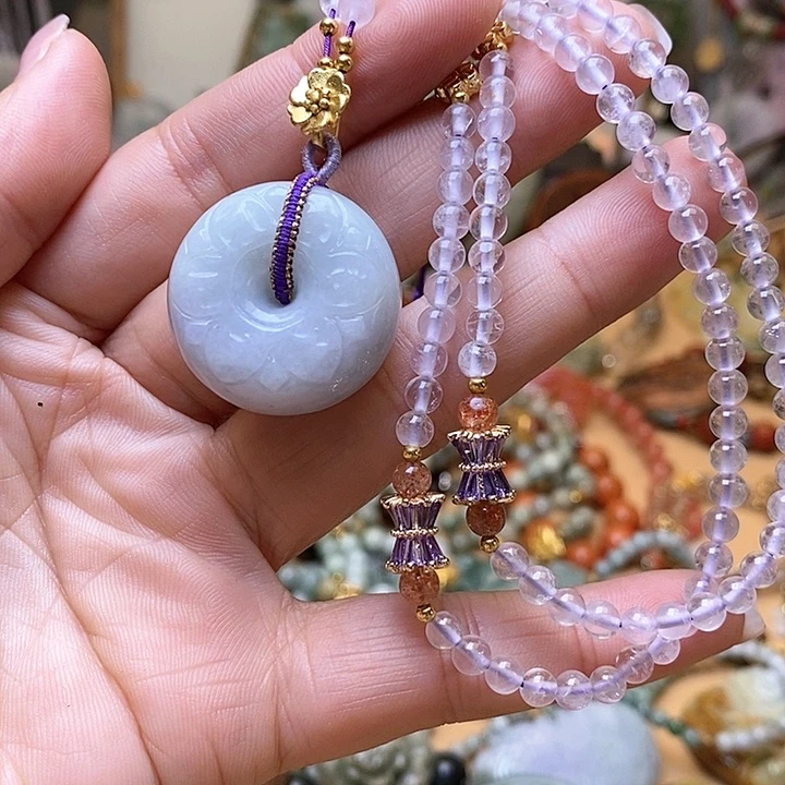 翡翠颈饰未镶嵌一套53