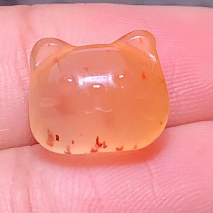 南红玛瑙未镶嵌南红猫咪