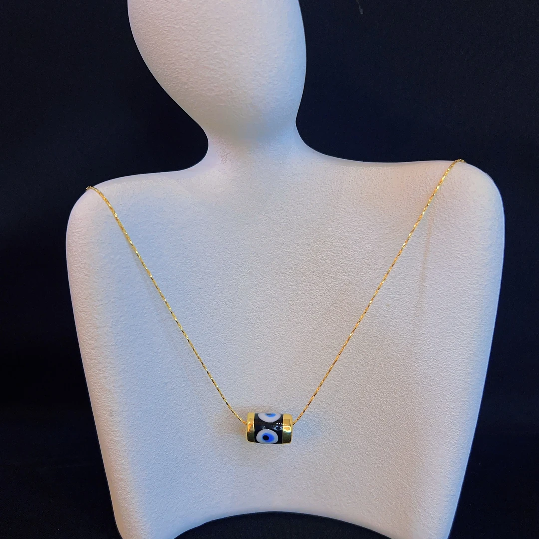 钛钢树脂项链 哈尼西牧时尚百搭项链#0007962