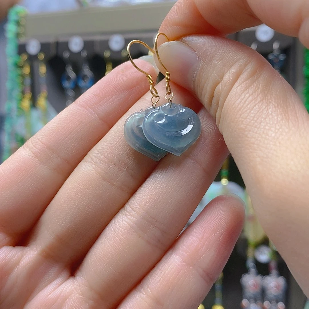 未镶嵌翡翠耳饰翡翠