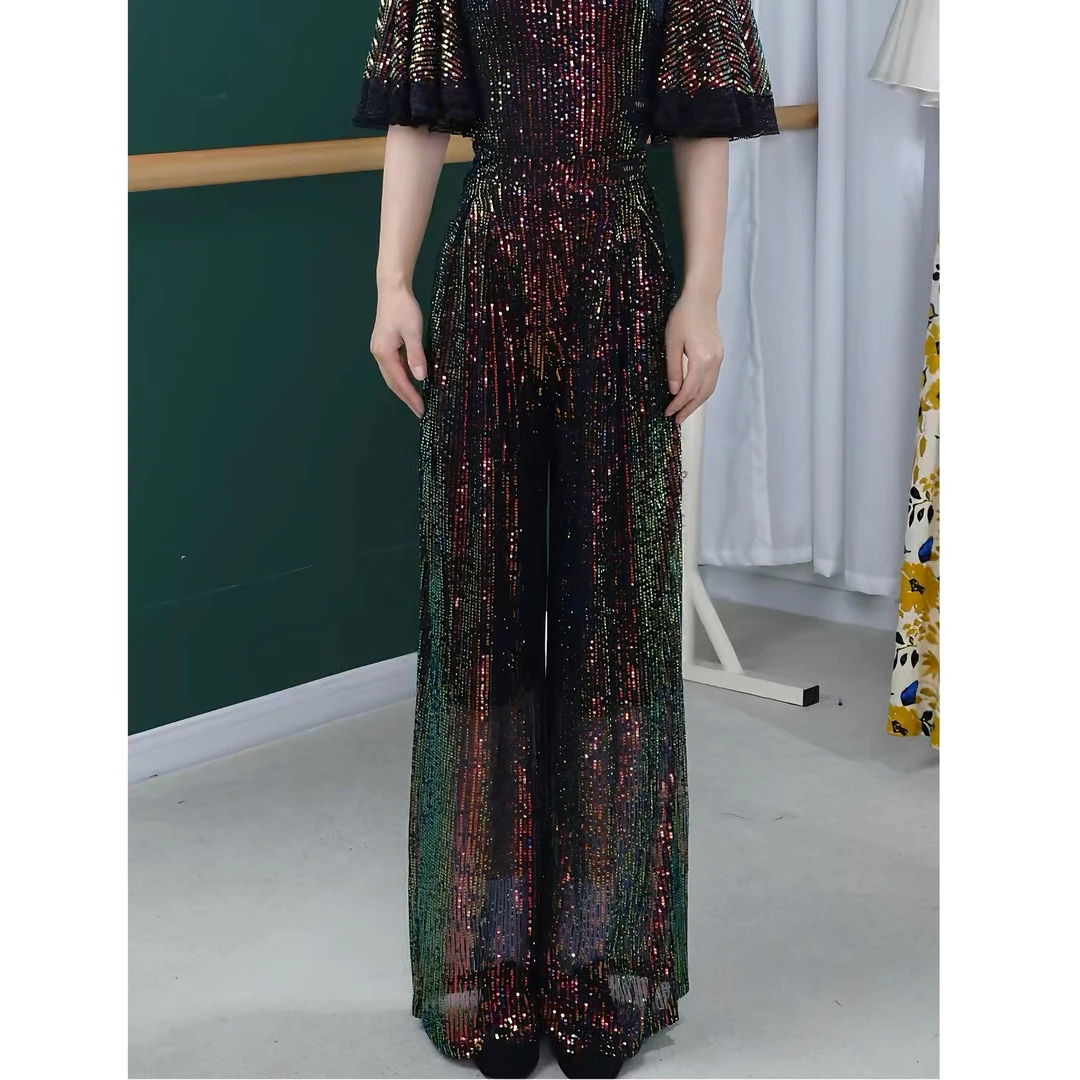 薇拉舞服夏季新款薄款黑金修身显瘦高腰摩登练功服上衣裤子KZ0042