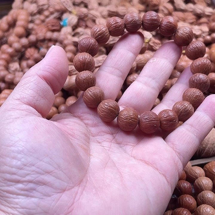 猴头核桃手串1.3同尺磨盘风羽自然泛油