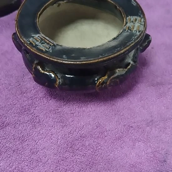 橙***0陶瓷黑釉乌金釉琴炉
