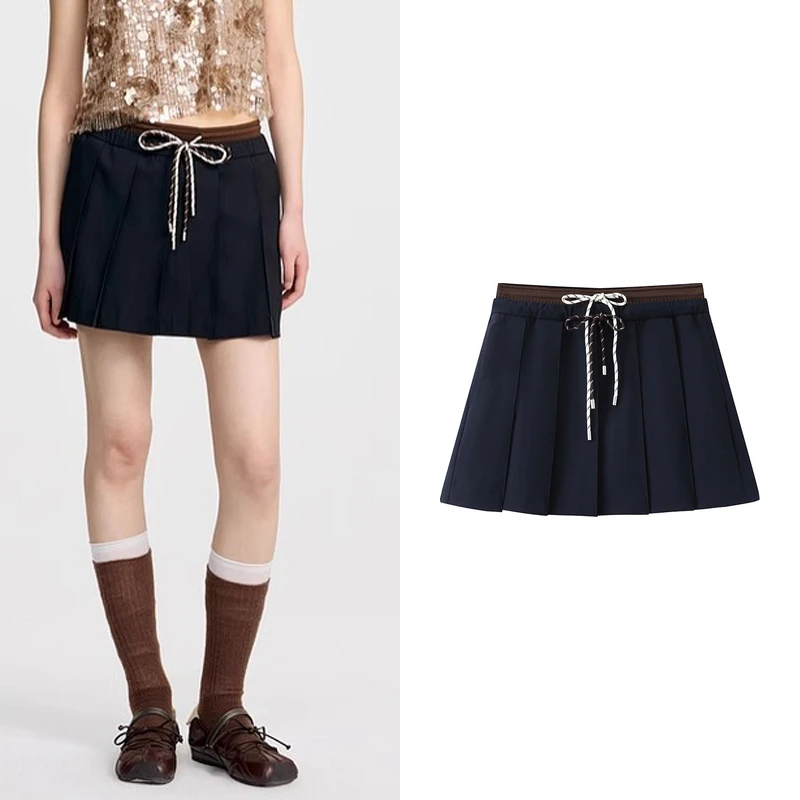 【半身裙】2025夏季新品百搭时尚款甜美少女感百褶短裙A6188