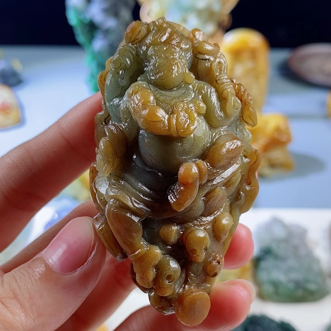 定制翡翠未镶嵌天然a货翡翠大黑天