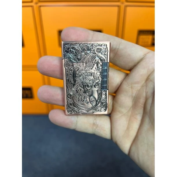 红铜貔貅朗声侧滑打火机895