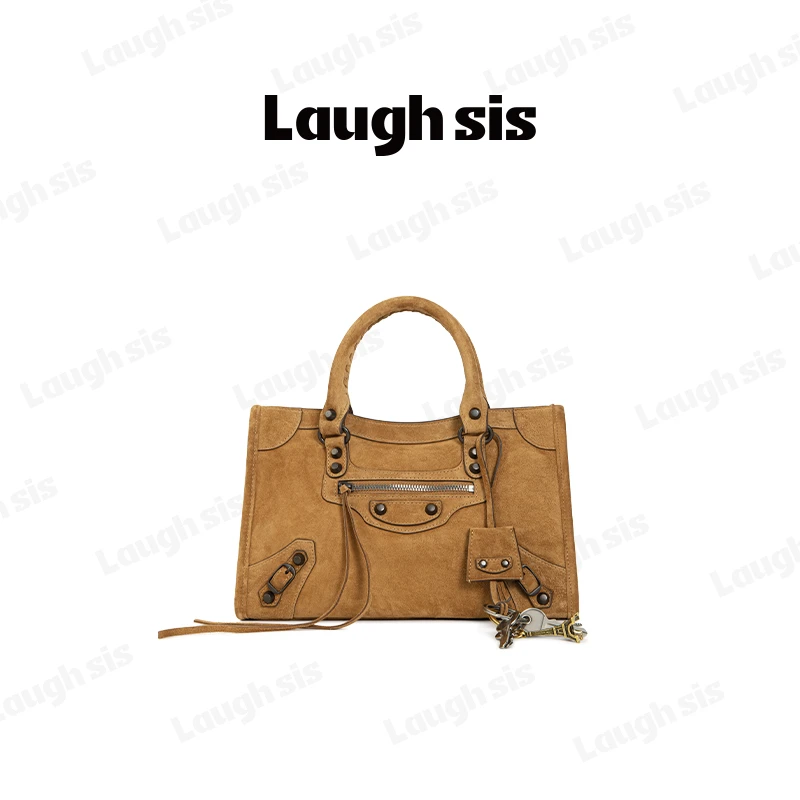 【笑毒毒定制】B家-磨砂小牛皮机车包LS508B012-laughsis