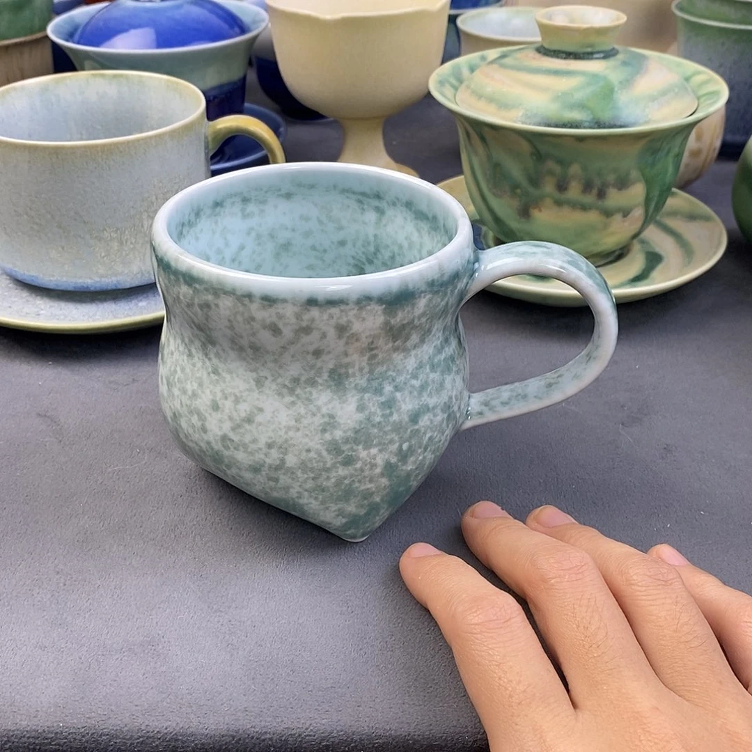 景德镇高温颜色釉咖啡杯