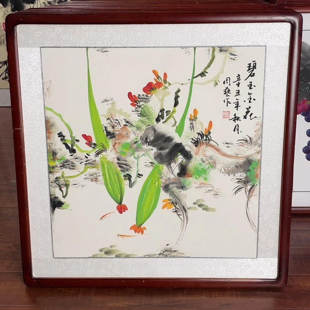 国画带框尺寸63*63厘米