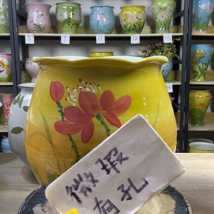 景德镇高温陶瓷花盆