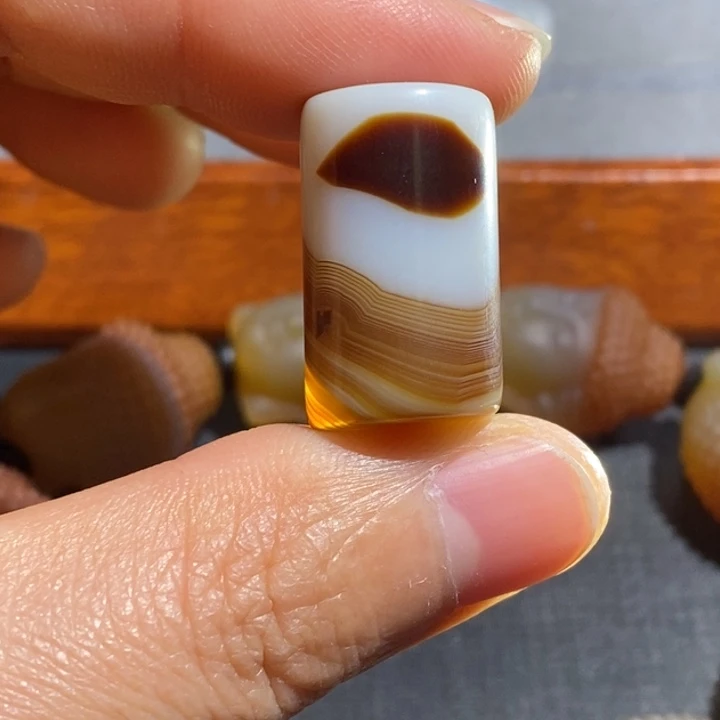 路***甲玛瑙/玉髓未镶嵌项链