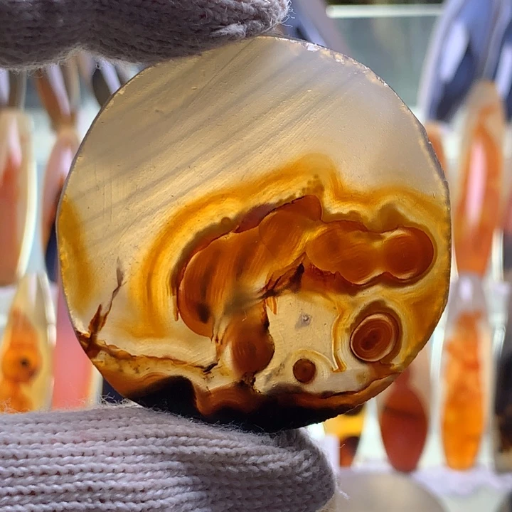 合金玛瑙/玉髓珠宝半成品136