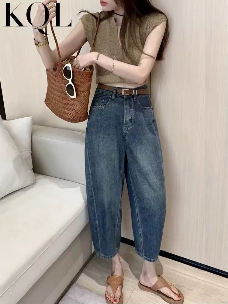 十三行撤柜小整款春夏款老爹裤梨形身材 小个子宽松（编码042-107）