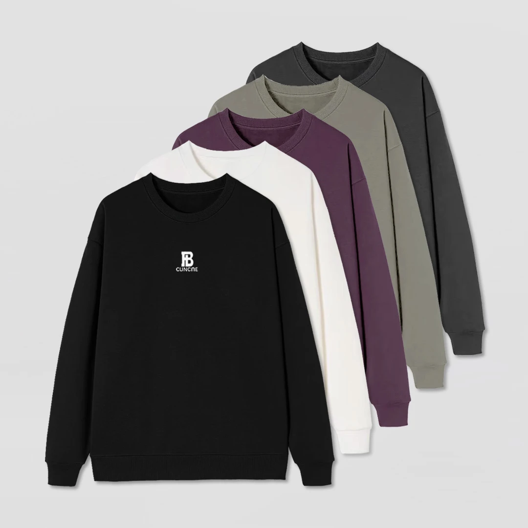 加绒/不加绒 刺绣FB 潮牌百搭男款圆领美式休闲上衣502185