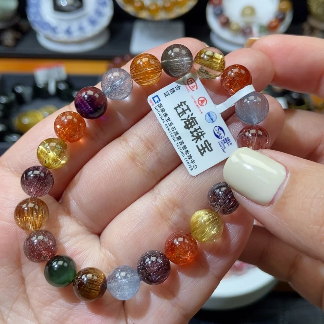 水晶多宝手链未镶嵌好***朵