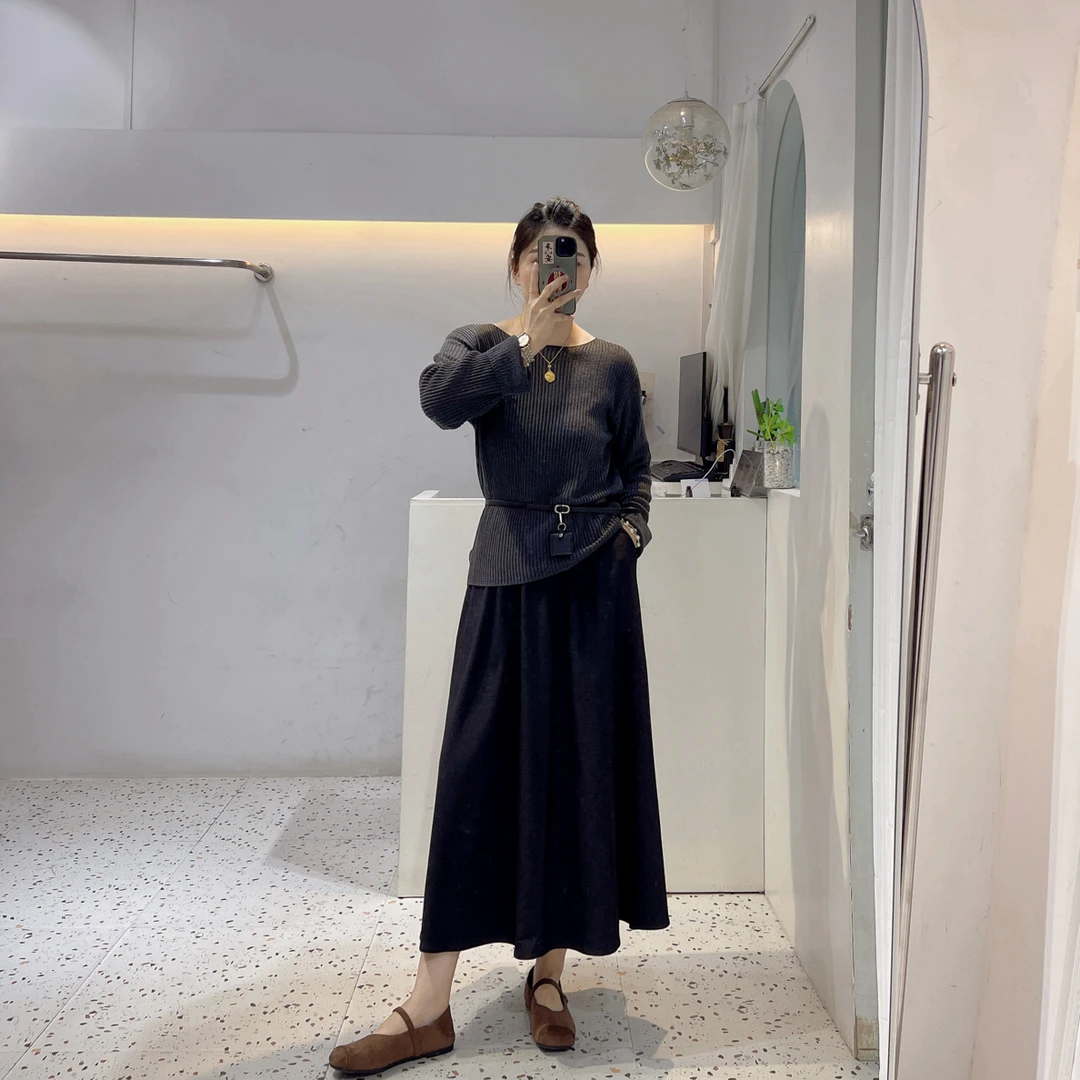 镂空针织罩衫➕特色腰带优雅显瘦2339