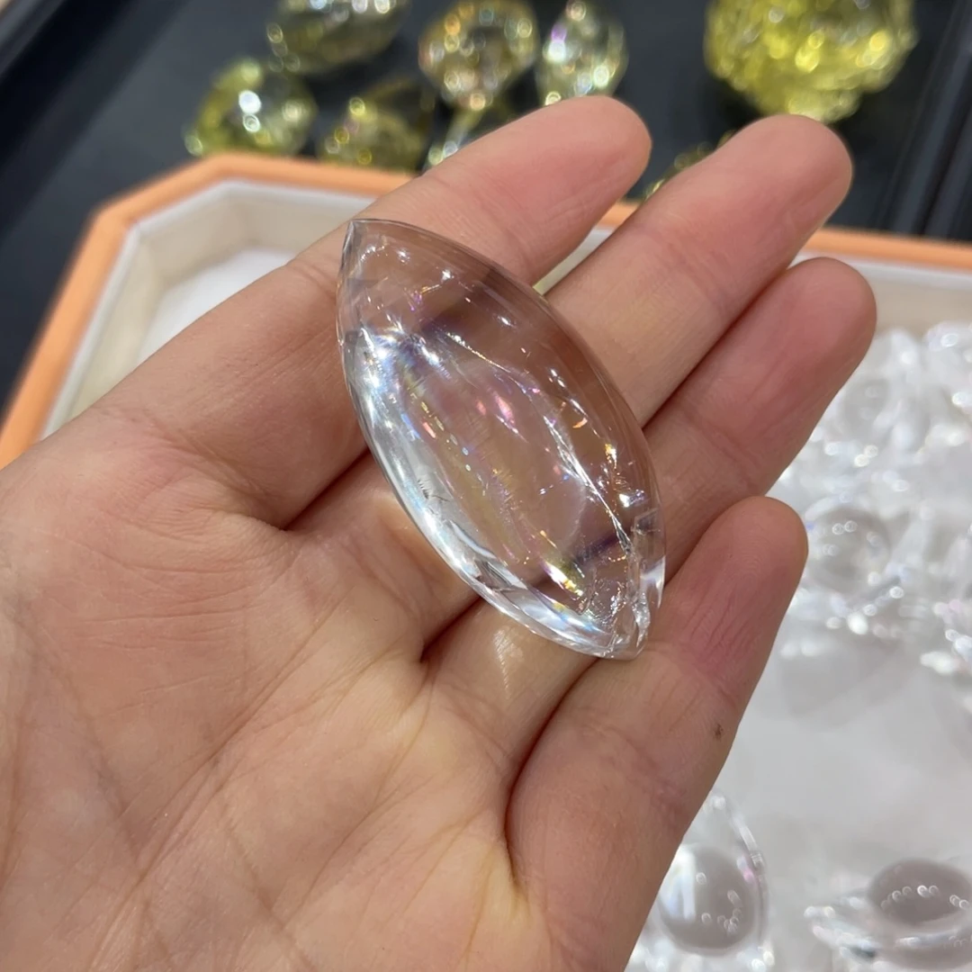 水晶吊坠未镶嵌马眼阿赛带证书