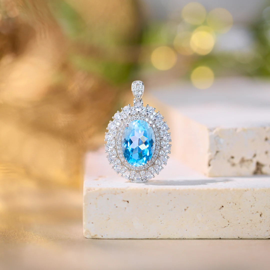 【歪歪】托帕石蛋面吊坠（多样性发一）XB-J5055