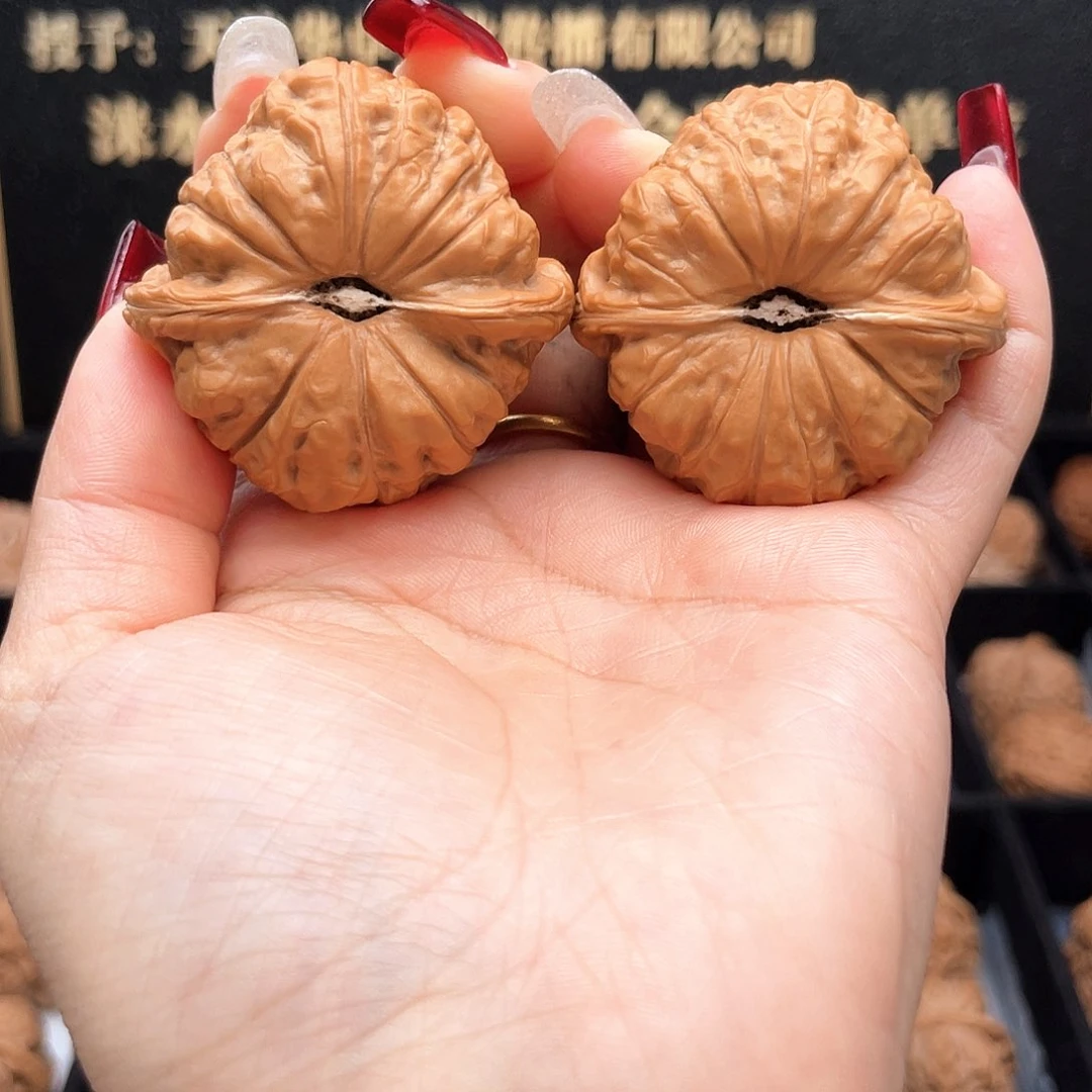 把件文玩核桃44南瓜全品正圆一字凹底正肩4403