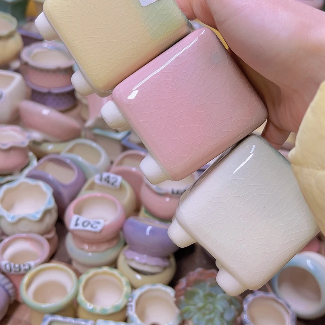 红陶陶瓷花盆满12包邮