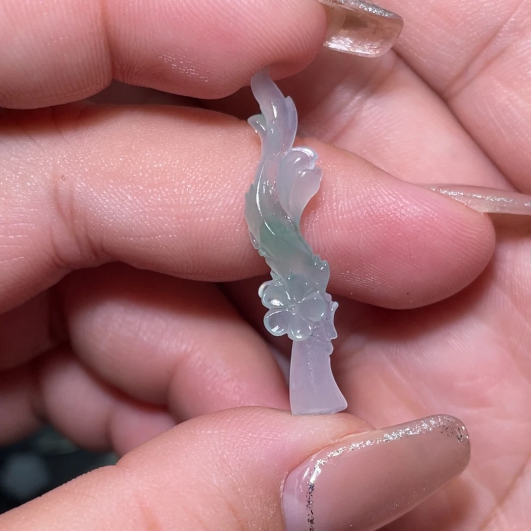 定制翡翠未镶嵌喜上眉梢