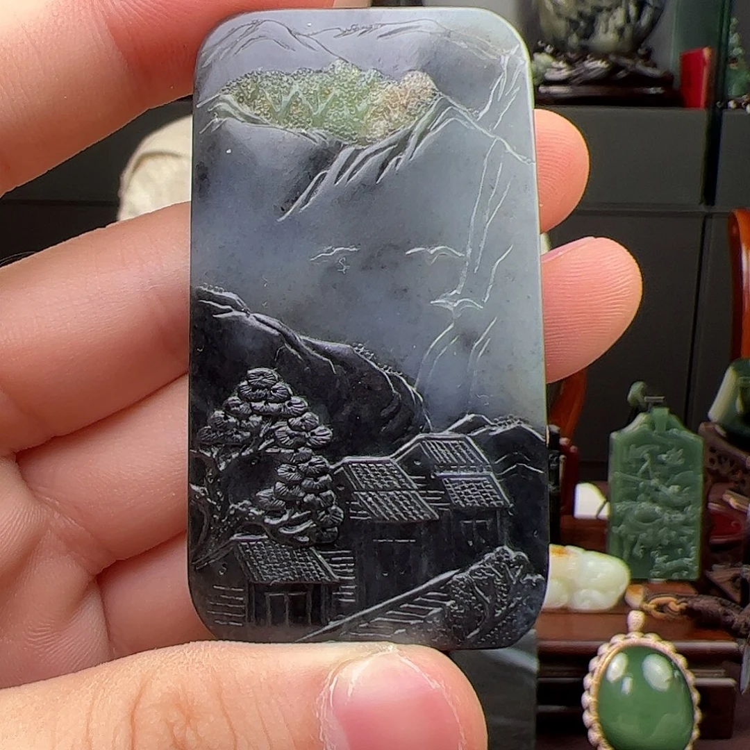 和田玉未镶嵌摆件