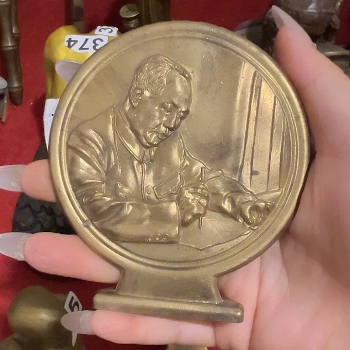 黄铜摆件，文房工艺品摆件