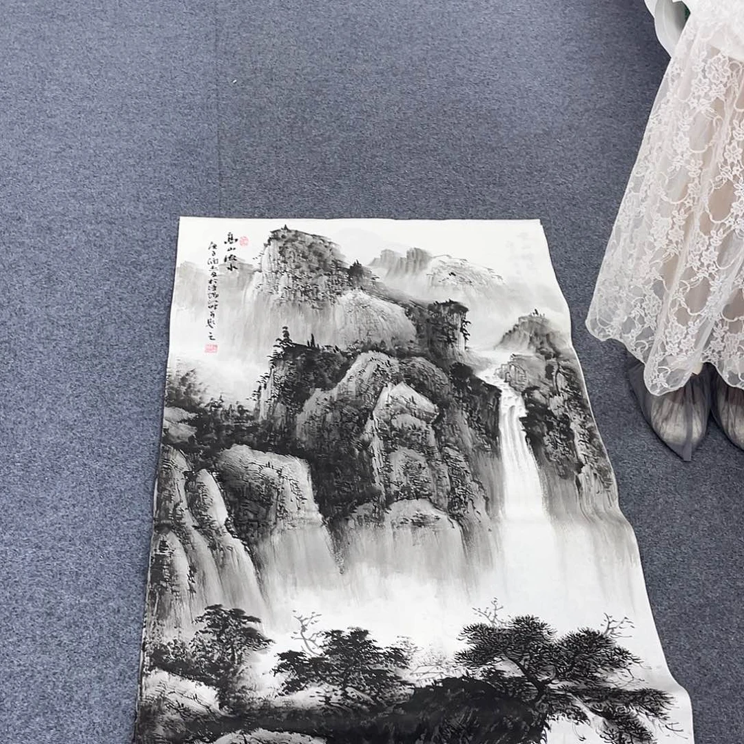 国画作品小姐姐放漏…