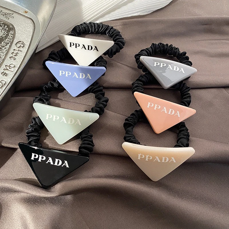 原创气质P家醋酸倒三角发圈新款皮筋发饰女扎头发发圈女头绳发饰