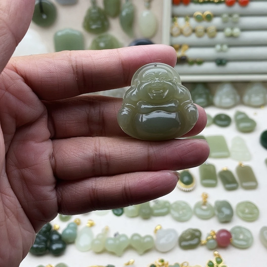 和田玉未镶嵌吊坠(不含链)