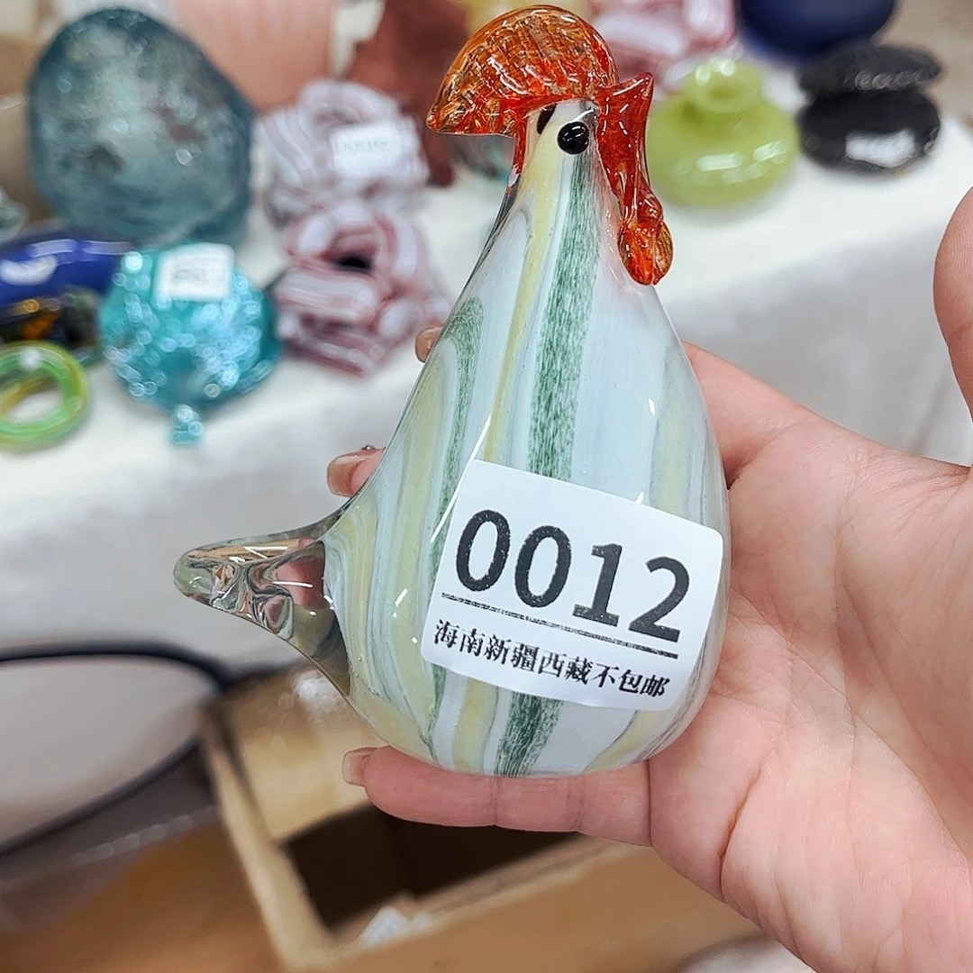 公鸡0012 家悦美居琉璃花瓶