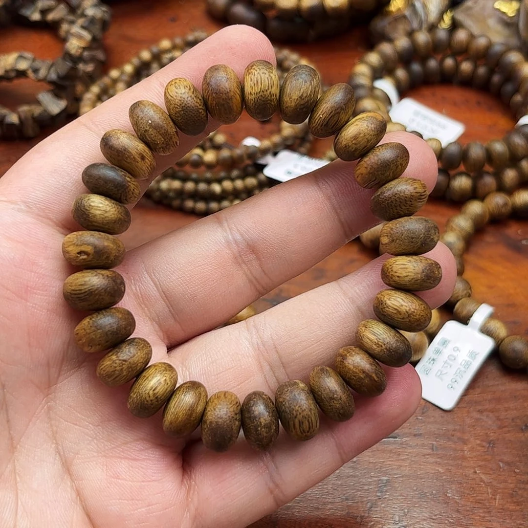 手串沉香奇楠沉香卡1.2算盘珠单圈手串一条