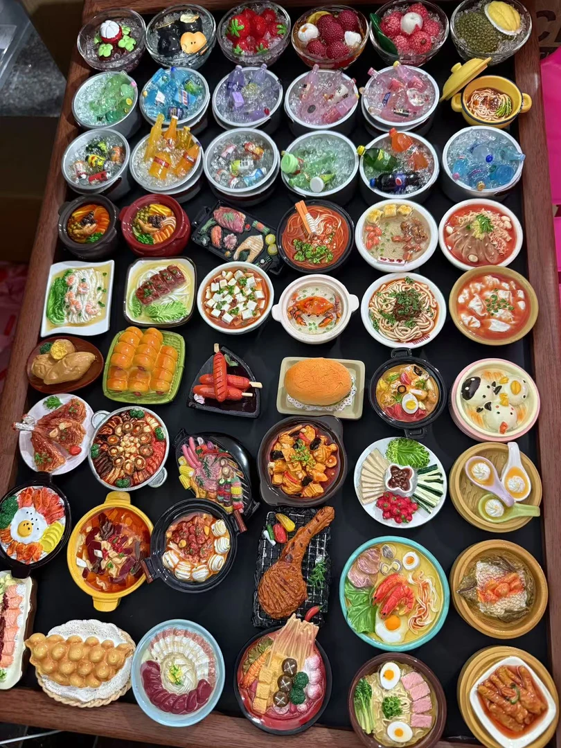 【平拆】树脂食玩磁吸冰箱贴 可爱磁吸装饰品