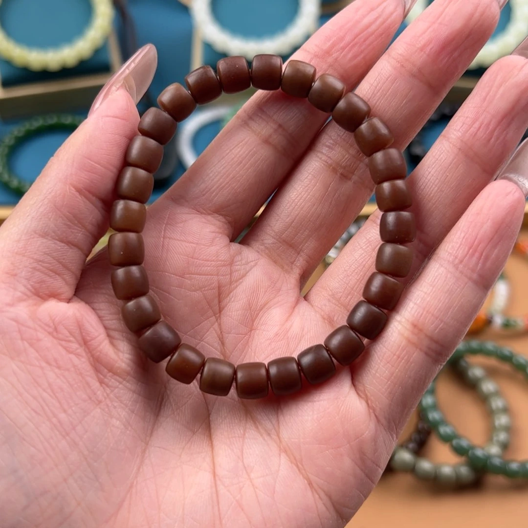 手链未镶嵌和田玉（糖玉）