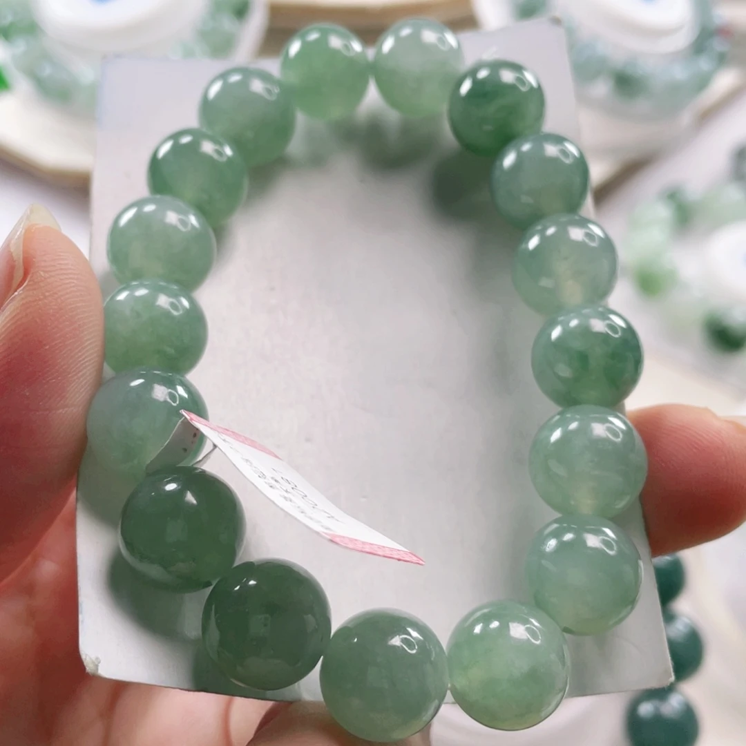 翡翠未镶嵌手链手串12+