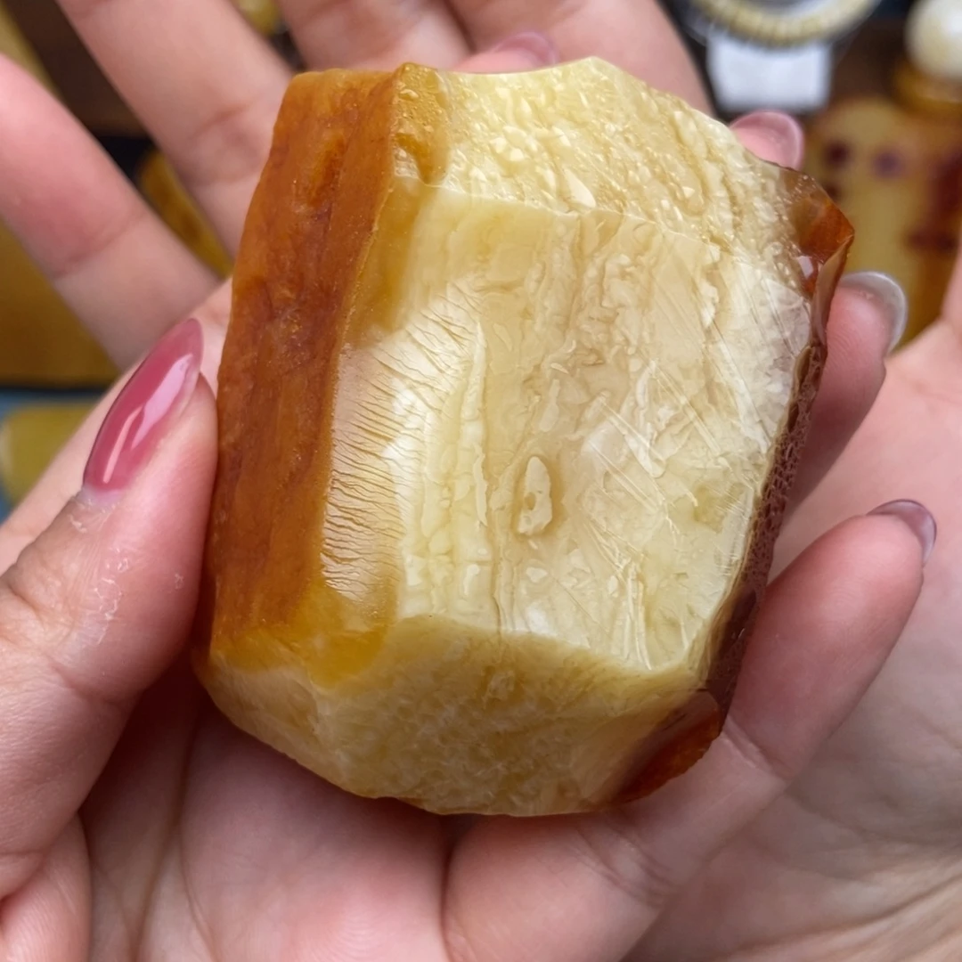 赖***锅未镶嵌定制琥珀蜜蜡原石定制
