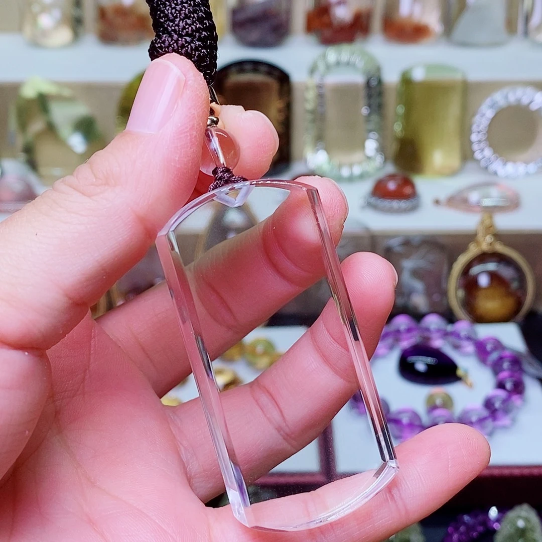 水晶未镶嵌吊坠(赠链)