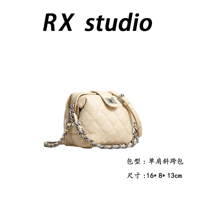 【母亲节礼物】SK-82266-1-淡黄RAIN.CUN轻奢小众时尚女士包