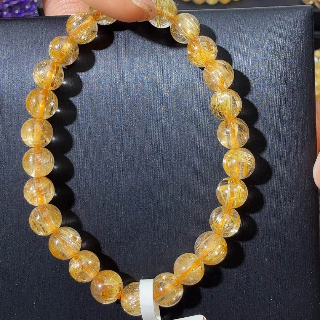 手链发晶未镶嵌天然金发晶