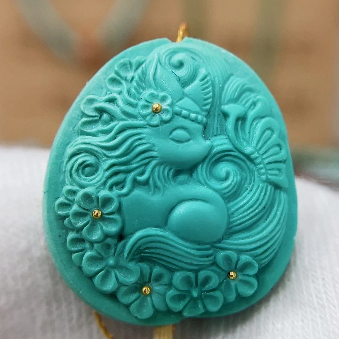 未镶嵌绿松石珠宝奇石