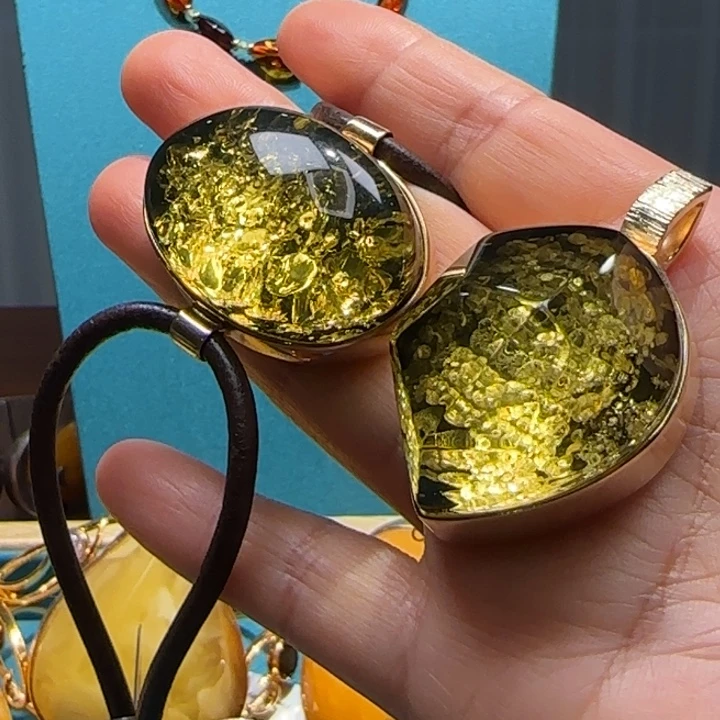 琥珀未镶嵌手链波兰设计款琥珀蜜蜡