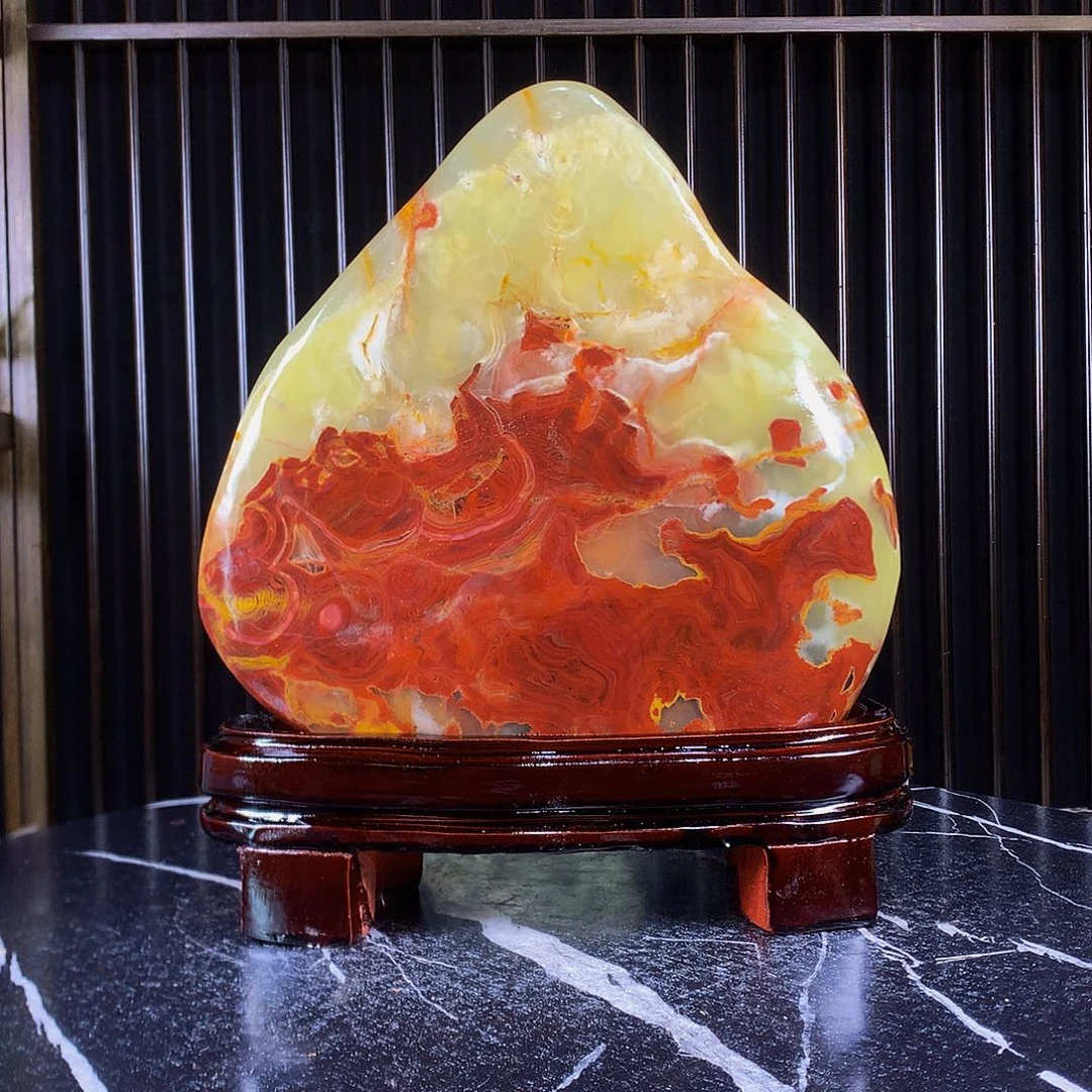 玉28+24古青原石摆件